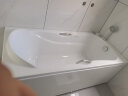 箭牌（ARROW） 亚克力普通浴缸五件套防滑浴缸家用小户型泡澡多尺寸一体成形 1.6米五金浴缸AE6206 右裙 实拍图