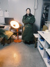 云啟格棉大衣男老式軍大衣冬季加厚加長款保安大衣黃防寒服東北棉襖棉服 綠色棉里-升級款 曬單實拍圖
