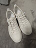 金利來(lái)（Goldlion）男鞋 2025年秋季款時(shí)尚休閑小白鞋男個(gè)性板鞋男柔軟舒適時(shí)尚休閑 白色 38 （歐碼，偏大一碼） 曬單實(shí)拍圖