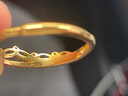 中國(guó)黃金（CHINA GOLD）皇冠黃金戒指女足金訂結(jié)求婚戒子七夕情人節(jié)禮物送女友老婆生日 【刻字】足金簡(jiǎn)約皇冠戒指 曬單實(shí)拍圖