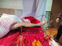 精久 勃朗氏架下肢牽引 腿部牽引架布朗氏架布郎式下肢床頭牽引架 A02勃朗氏架 不銹鋼款（帶專(zhuān)用布套） 曬單實(shí)拍圖