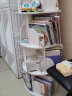 村田稻夫 旋转书架 360度书架落地学生创意置物书柜家用多层书本收纳架 白色六层 实拍图
