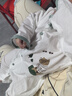 翹腳鴨 嬰兒衣服夏季新生兒連體衣薄款空調爬服滿(mǎn)月寶寶內衣純棉剛出生 熊博士組合【夏季款】 80cm （建議9-12個(gè)月） 曬單實(shí)拍圖