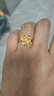 金世喜黃金戒指女 足金999 按克黃金戒指女牡丹花頭戒指 金重4.58g 曬單實(shí)拍圖