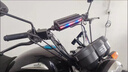 LZJV摩托車(chē)音響低音炮MP3藍(lán)牙電動(dòng)車(chē)防水騎行音響喇叭改裝大音量 RE8銀色(適合間距25-33厘米) 曬單實(shí)拍圖
