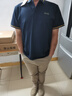 吉普（JEEP）短袖T恤男夏季Polo商務(wù)休閑衫男士寬松涼感衣服男裝 寶藍  XL 曬單實(shí)拍圖