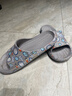 朦朦兔流氓兔高檔EVA拖鞋男士夏季居家浴室洗澡防滑軟底踩屎感涼拖鞋男 灰色 40-41 適合39-40腳穿 曬單實(shí)拍圖