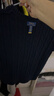 Polo Ralph Lauren 拉夫勞倫 女童 經(jīng)典款絞花編結(jié)棉質(zhì)短袖針織衫RL42432 410-深藍(lán)色 XL 曬單實(shí)拍圖