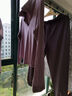 駱駝（CAMEL）翻領(lǐng)小V女士休閑兩件套裝健身運動(dòng)服 Y24CA4L0615 杜若紫 XL 曬單實(shí)拍圖