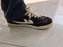 回力男鞋帆布鞋男低幫百搭休閑鞋潮流拼色板鞋 J231G 黑/米 43  曬單實(shí)拍圖