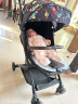 babynest嬰兒推車可坐可躺輕便折疊新生兒0-3歲兒童車高景觀寶寶避震傘車 酷炫黑[三代]+棉墊+全罩蚊帳 曬單實拍圖