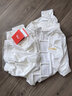李寧（LI-NING）太極服夏季新款太極練功服裝竹節(jié)牛奶絲太極拳八段錦武術表演服裝 李寧-白色（男女同款） M身高165-170cm體重120-140斤 曬單實拍圖