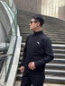 安踏（ANTA）運動(dòng)套裝男士秋冬季款外套長(cháng)褲休閑健身兩件一整套衣服 立領(lǐng)外套+直口長(cháng)褲基礎黑7706-1 M /170【適合100-120斤】 曬單實(shí)拍圖