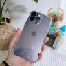 韻寧【鈦灰真機實拍】適用于iPhone15promax手機殼蘋果16pro手機保護殼透明不易發(fā)黃硬殼軟邊簡約款 精孔透明【不易發(fā)黃，玻璃背板軟邊框】 iPhone15Promax【包靜音鍵】 曬單實拍圖