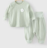 優(yōu)奇嬰兒衣服春秋嬰兒分體套裝寶寶春季長袖高腰護(hù)肚側(cè)開套裝2025新款 曬單實(shí)拍圖