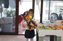 幼歌（YOUGE）嬰幼兒秋季長(cháng)袖撞色學(xué)院風(fēng)毛衣寬松百搭小櫻桃半裙套裝 藏藍 裙子 100 cm 曬單實(shí)拍圖