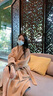 皮爾卡丹（pierre cardin）2024年秋冬赫本風(fēng)雙面羊絨大衣女中長(cháng)款100％羊毛呢外套女雙排扣 紅色 S :建議90-110斤 曬單實(shí)拍圖