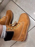 添柏嵐（Timberland）官方踢不爛女鞋經(jīng)典大黃靴戶外防潑水防污皮革高幫馬丁靴 10361W/小麥色 38 推薦小半碼 內(nèi)長(zhǎng)240mm 曬單實(shí)拍圖
