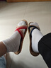 回力家居亞麻拖鞋男女款休閑吸汗干爽舒適耐磨地板拖HL2187紅39-40 曬單實(shí)拍圖
