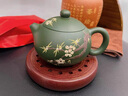 敘言知宜興紫砂壺綠泥梅花手工泡茶壺家用功夫茶具西施壺 綠泥梅花西施 240ml 曬單實(shí)拍圖