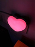 凡鼎熊 小夜燈夫妻節能光控感應插電插座床頭臥室寶寶喂奶燈起夜LED心形 愛(ài)心粉色【光控自動(dòng)感應】 1個(gè)裝 曬單實(shí)拍圖