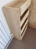 實(shí)木斗柜松木收納柜子家用抽屜柜客廳臥室儲物柜五斗櫥五斗柜 四斗柜 原木無(wú)漆 組裝 曬單實(shí)拍圖