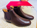 THOM WILLS切爾西男靴冬季商務(wù)靴子男士手工英倫短靴真皮馬丁靴皮鞋男 深咖色E342-H2 43 /8.5碼 曬單實(shí)拍圖