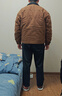 馬登工裝美式復古底特律棉衣外套男J001獵裝夾克棉服上衣秋冬翻領(lǐng)棉襖 咖色 2XL 曬單實(shí)拍圖