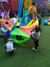 蒂米妮打地鼠彩虹傘幼兒園兒童游戲體育運活動(dòng)戶(hù)外玩具早教感統訓練器材 5米13洞打地鼠 曬單實(shí)拍圖