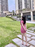 浪莎粉色u領(lǐng)短袖t恤連衣裙女夏季小個(gè)子修身辣妹包臀裙子短裙 粉色【法式桔梗/茶歇/別致獨特/ M （適合95-105斤） 曬單實(shí)拍圖