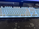 银雕(YINDIAO) K500键盘彩包升级版 机械手感 游戏背光电竞办公 USB外接键盘 全尺寸 蓝白双拼白光有线键盘 实拍图