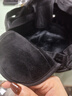 北極絨（Bejirog）帽子男冬中老年人老頭帽頭層牛皮真皮保暖護耳爸爸爺爺平頂鴨舌帽 曬單實(shí)拍圖