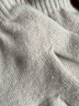 玖慕（JIUMU）羊毛保暖手套女秋冬季女士加厚毛线手套冬天开车骑车防寒触屏手套 GLW015 米色 实拍图