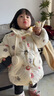 迪士尼寶寶女寶寶外套2小女孩0女童棉衣洋氣一歲4兒童羽絨棉服3小童棉襖 白色 80 曬單實(shí)拍圖