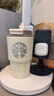 星巴克（Starbucks）杯子新款不銹鋼星動(dòng)女神情侶咖啡杯生日禮物雙新飲口保溫水杯 咖蓋雙飲口女神 473ml 曬單實(shí)拍圖
