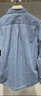 Teenie Weenie小熊男裝簡(jiǎn)約休閑襯衫夏季牛仔襯衣長(cháng)袖外套男士 藍色 L 175 曬單實(shí)拍圖