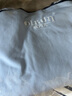 Olrain歐芮兒淺藍(lán)色長袖T恤女早秋新款百搭高彈簡約上衣 淺藍(lán)色 L 曬單實拍圖