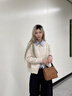 viney斜挎包包女包牛皮水桶包單肩包通勤生日禮物送女友老婆 【焦糖】高級感實(shí)用品牌輕奢手提包 曬單實(shí)拍圖