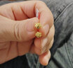 千影珠寶黃金耳釘9999足金男女迷你花朵小耳環(huán)純金耳飾養(yǎng)兒朵單只按克 一對(duì)價(jià)一對(duì)2個(gè) 約0.92-1.2g(含工費(fèi)25) 曬單實(shí)拍圖