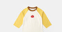 嘟嘟家兒童卡通T恤春季寶寶打底衫男童長(cháng)袖女童可愛(ài)插肩袖春 黃色 90 曬單實(shí)拍圖