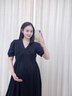 莞潔孕婦連衣裙小個(gè)子夏款裙2026新款大碼夏裝長(cháng)裙孕媽媽孕婦裙套裝 綠色連衣裙單件【優(yōu)質(zhì)面料】 L碼【建議120-135斤】 曬單實(shí)拍圖