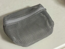 無(wú)印良品（MUJI） 再生聚酯纖維 立體網(wǎng)眼袋 收納袋居家旅行 洗漱包 淺灰色/S/長(cháng)16*寬11*高5cm 曬單實(shí)拍圖