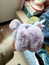 暢印保暖耳罩冬季加厚保暖甜美可愛(ài)耳暖兒童學(xué)生少女耳捂耳包護耳套 愛(ài)心耳罩超厚款-紫色 曬單實(shí)拍圖