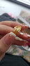 中鑫珠寶999.9足金戒指女時(shí)尚黃金戒指仿鉆工藝花戒金顯大指環(huán)送禮 【現(xiàn)貨】4.2g 曬單實(shí)拍圖