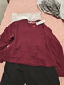 啄木鳥(niǎo)（TUCANO）秋裝搭配一整套時(shí)尚25新款女裝套裝衛衣大尺碼休閑時(shí)髦洋氣兩件套 紫色套裝 2XL (建議130斤-145斤) 曬單實(shí)拍圖