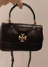Tory Burch 湯麗柏琦【提前享】 KIRA 菱格紋手提斜挎包女包TB 154719 黑色 001 OS 曬單實(shí)拍圖