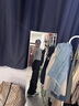 Levi's李維斯25年春夏新款女士Baggy休閑中腰寬松直筒工裝長褲 黑色 M 曬單實拍圖