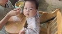 哈尼天空寶寶罩衣防水防臟春秋嬰兒反穿衣吃飯圍兜圍嘴兒童飯兜外穿圍裙 花園粉【三防面料】 80cm（建議6-18個(gè)月） 曬單實(shí)拍圖