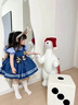 G.DUCKKIDS朱迪兔子警官女童連衣裙夏季兒童洛麗塔公主裙女寶寶生日禮服裙子 連衣裙+安全褲+領(lǐng)帶 120 尺碼5~6歲【110-120cm】 曬單實(shí)拍圖