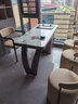心域意式陽(yáng)臺巖板茶臺組合簡(jiǎn)約現代輕奢泡茶桌喝茶桌子功夫茶桌椅 1.4米茶桌+1主椅+3客椅 曬單實(shí)拍圖
